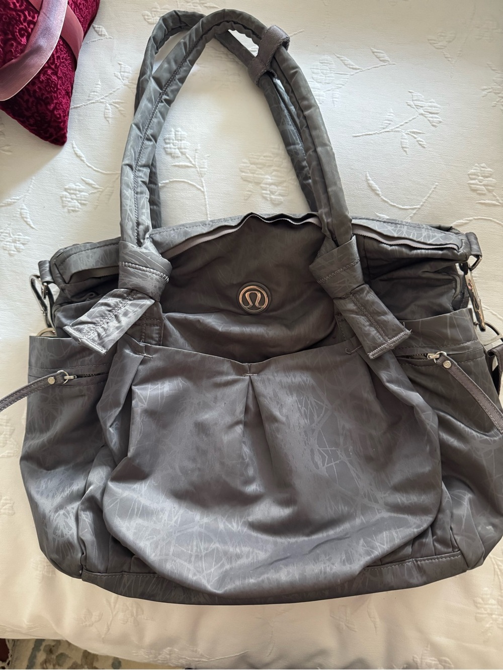lululemon athletica grey Quilted Handle Everyday Tote